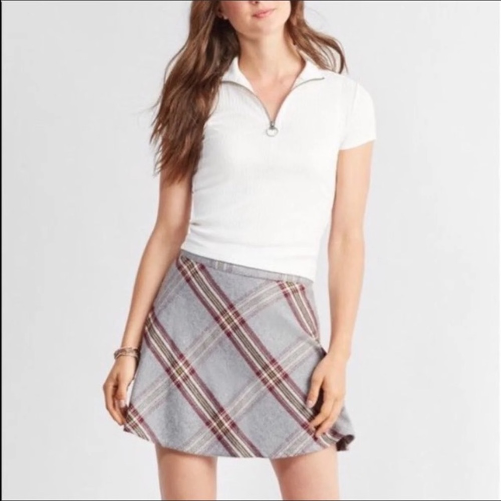PRINCE & FOX PLAID SKIRT